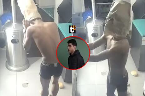 Se coloca ‘bolsa de papel’ como pasamontaña al robar cafetería en Miraflores, pero es detenido
