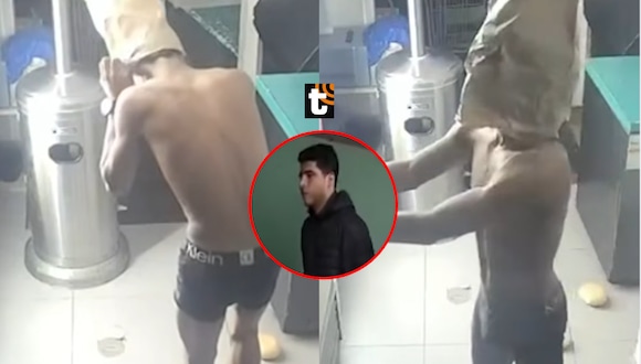 TROME- Se coloca ‘bolsa de papel’ como pasamontaña al robar cafetería en Miraflores, pero es detenido