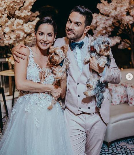 Carmen Villalobos en su boda con Sebastián caicedo (Foto:Instagram)