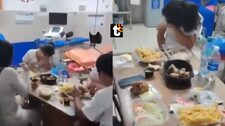 ¡Indignación en Chiclayo! Graban a médicos comiendo en hora de trabajo, mientras pacientes esperaban