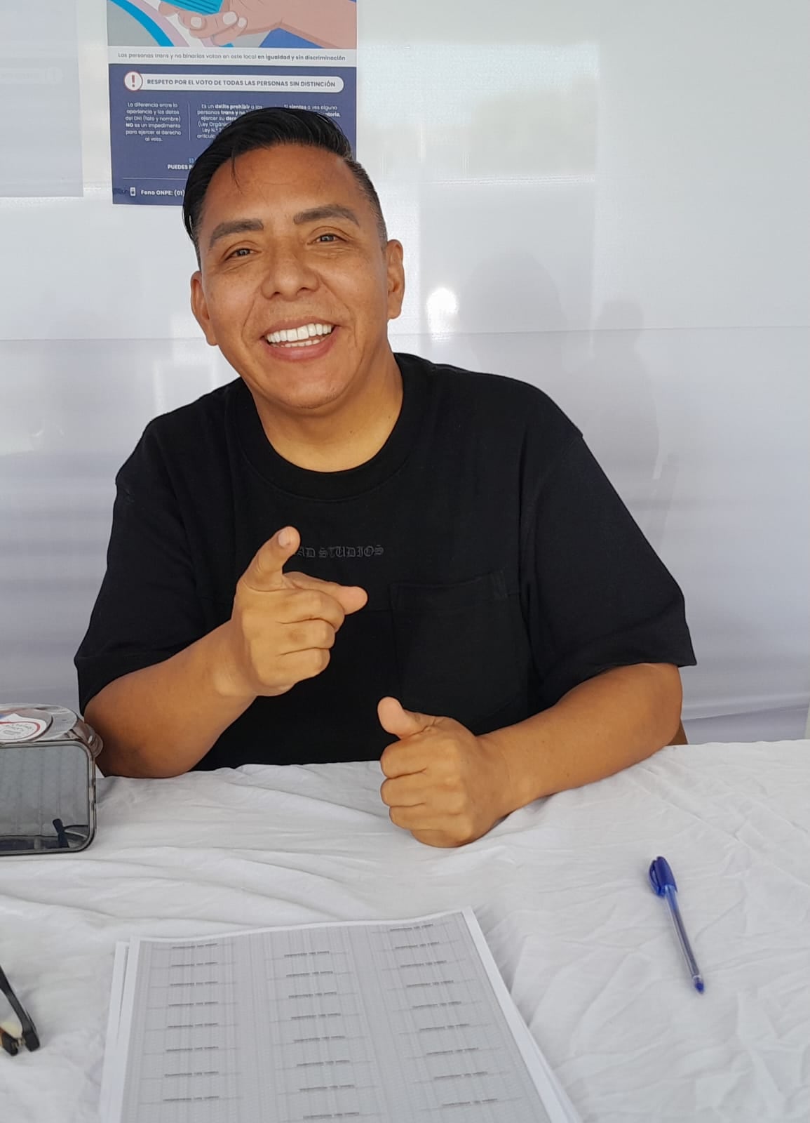 Edwin Sierra fue presidente de mesa en elecciones municipales