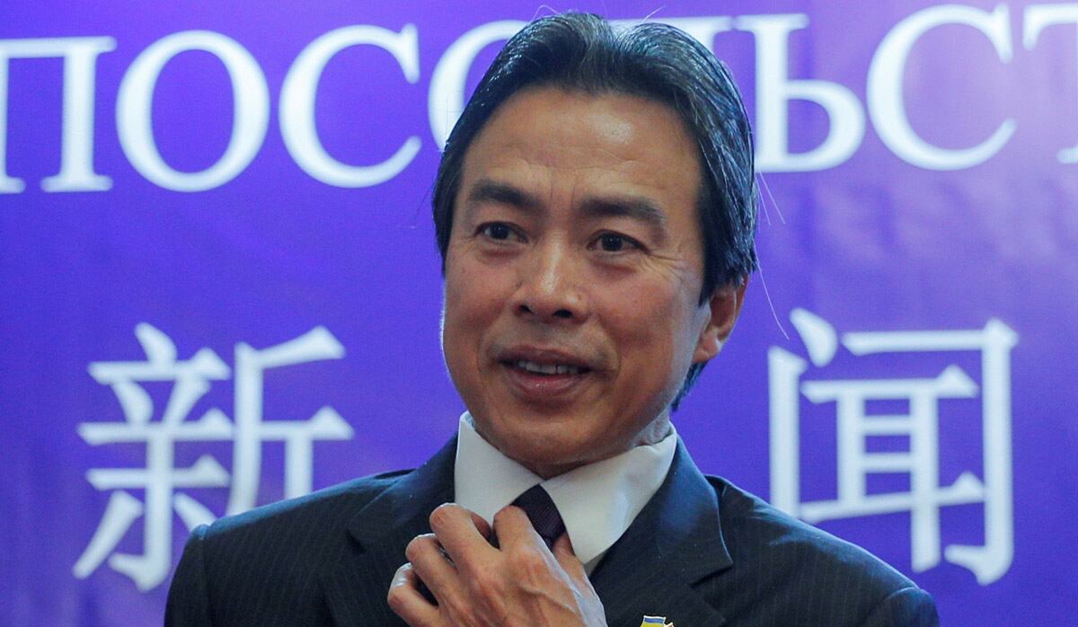 Du Wei fue nombrado embajador chino en Israel en febrero de este año, ya que anteriormente había sido enviado de China a Ucrania. (Foto: EFE/EPA/SERGEY DOLZHENKO)