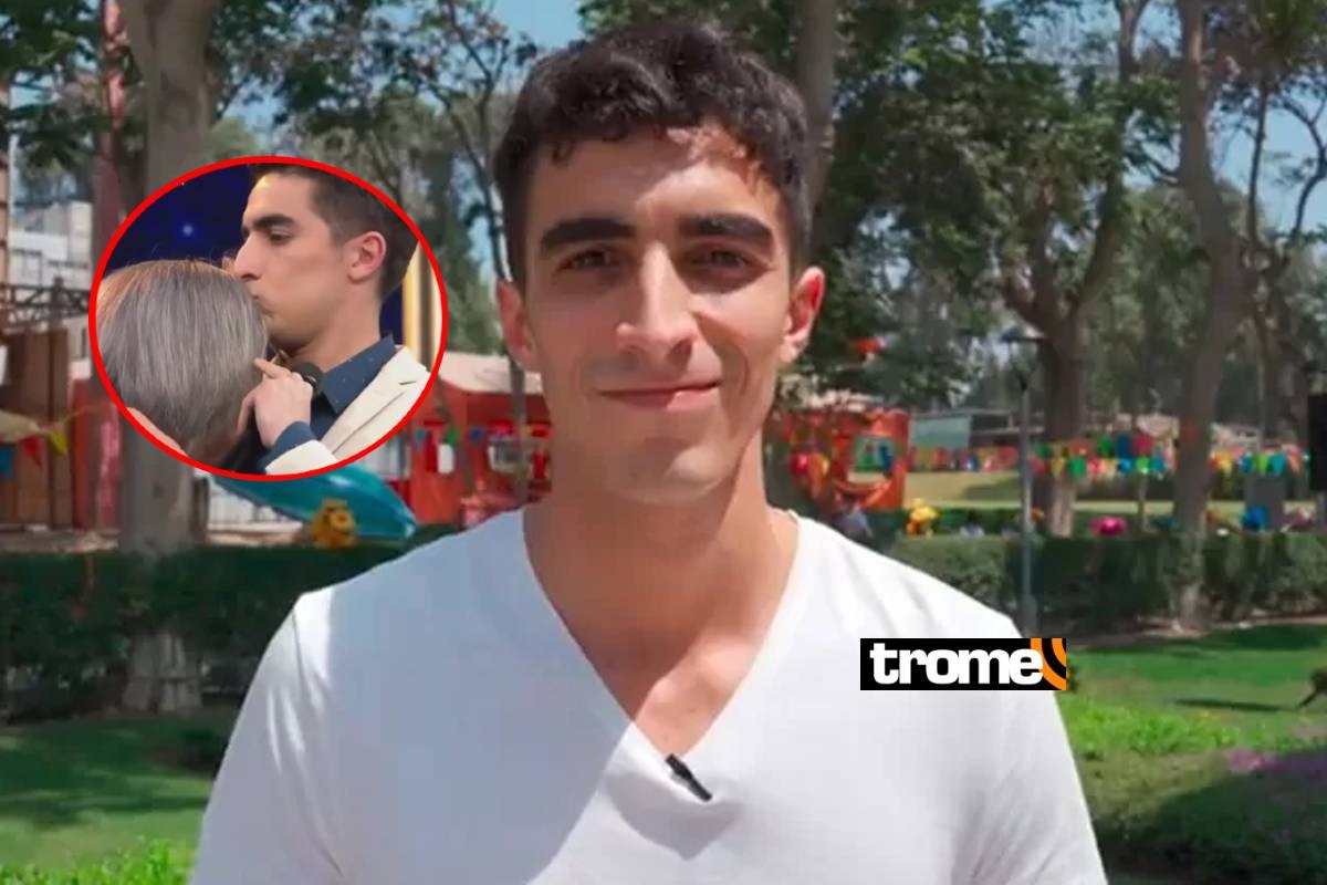 Jorge Guerra participó en el programa "¿Cuál es el verdadero?" junto a su mamá. Foto: Difusión