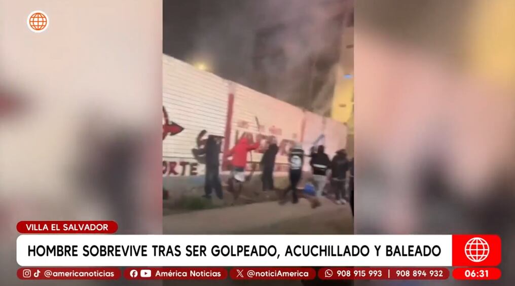 Barristas atacan a estibador en Villa El Salvador.