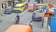 ¡Terror en SJL! Sicario en moto balea a dos choferes de la empresa de transporte El Mandarino