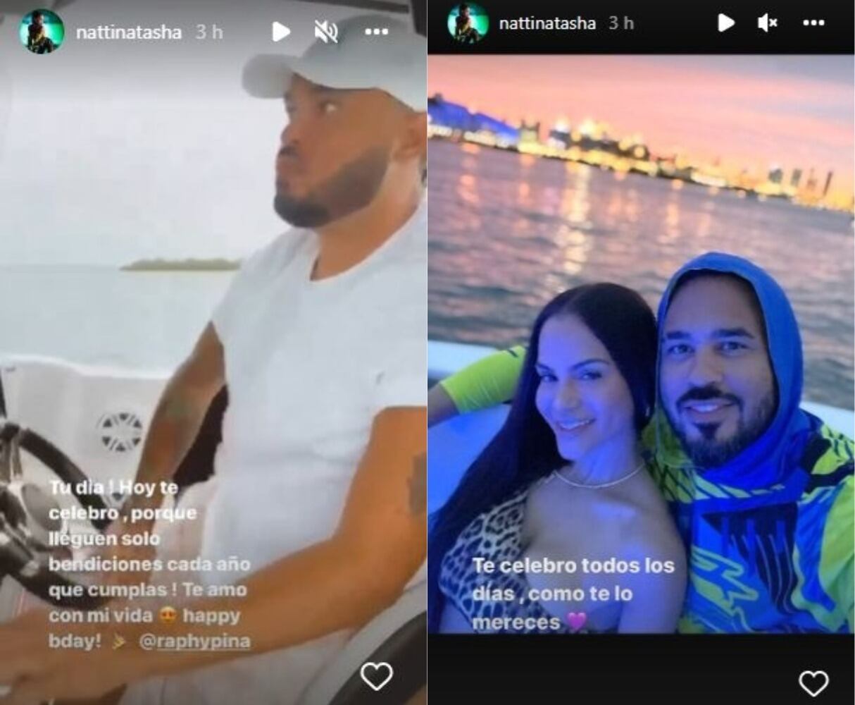 Natti Natasha celebró con emotivos mensajes el cumpleaños de Raphy Pina. (Foto: Instagram)