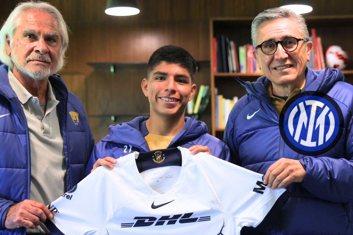Agente de Piero Quispe hbla sobre interés de Inter de Milan (Foto: @pumasmx)