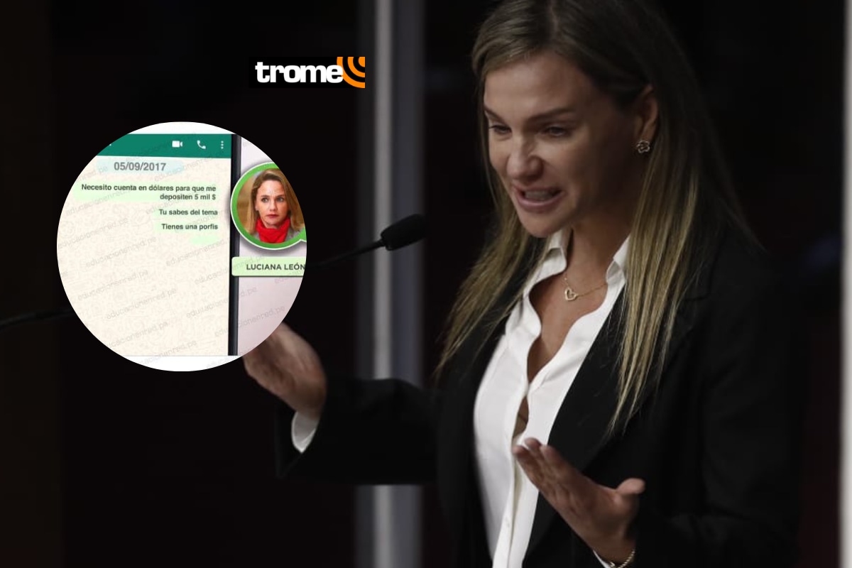 Luciana León asegura que sus chats solo son vergonzosos y no constituyen ningún delito. Foto: César Campos/@photo.gec