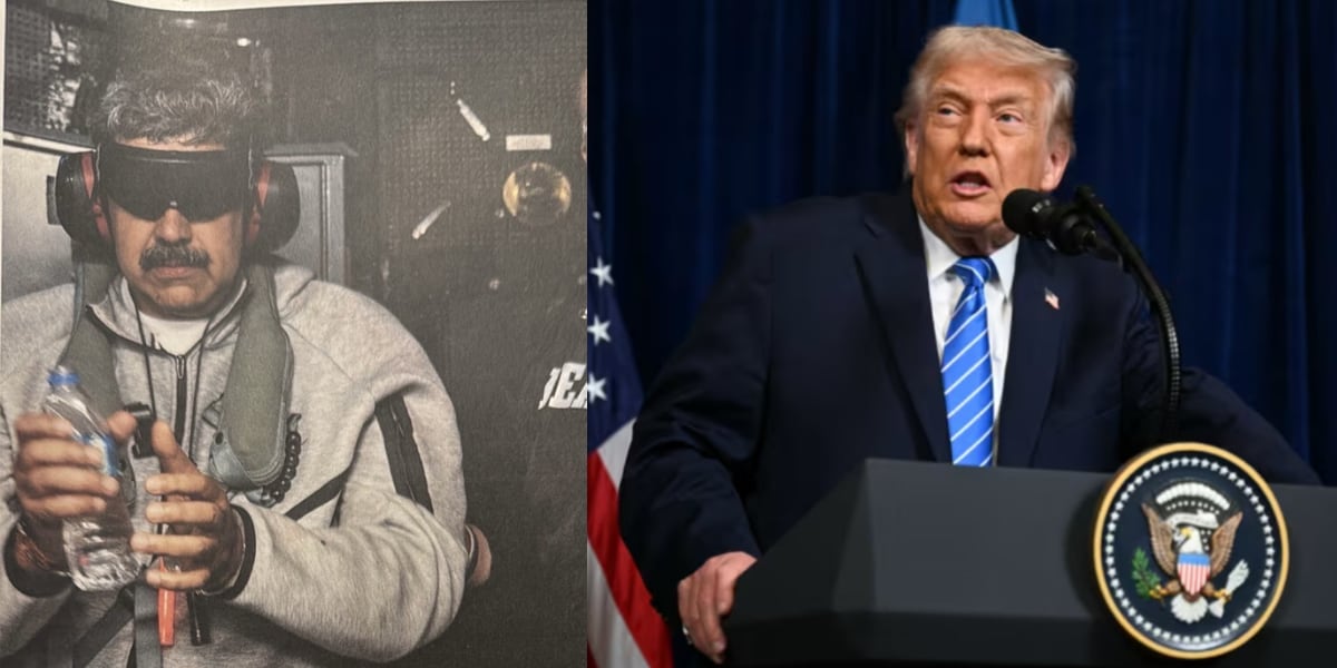 Primera imagen de Nicolás Maduro capturado. Foto: Composición.