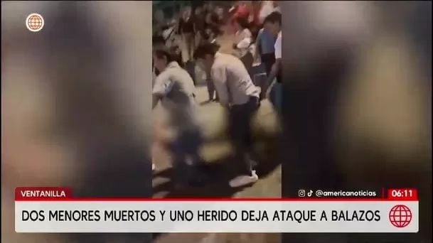 Dos menores mueren en ataque armado en Ventanilla. Foto: América Noticias