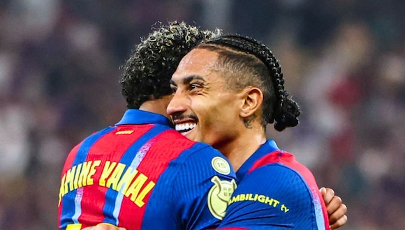 GOL Raphinha, Barcelona 1-0 Real Madrid. (Video: ESPN)