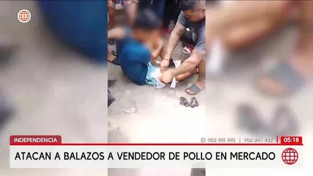 Balean a vendedor de pollo de 26 años en Independencia. Foto: América Noticias