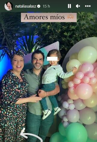 Sergio Coloma feliz por Natalia Salas. (Foto: @nataliasalasz).