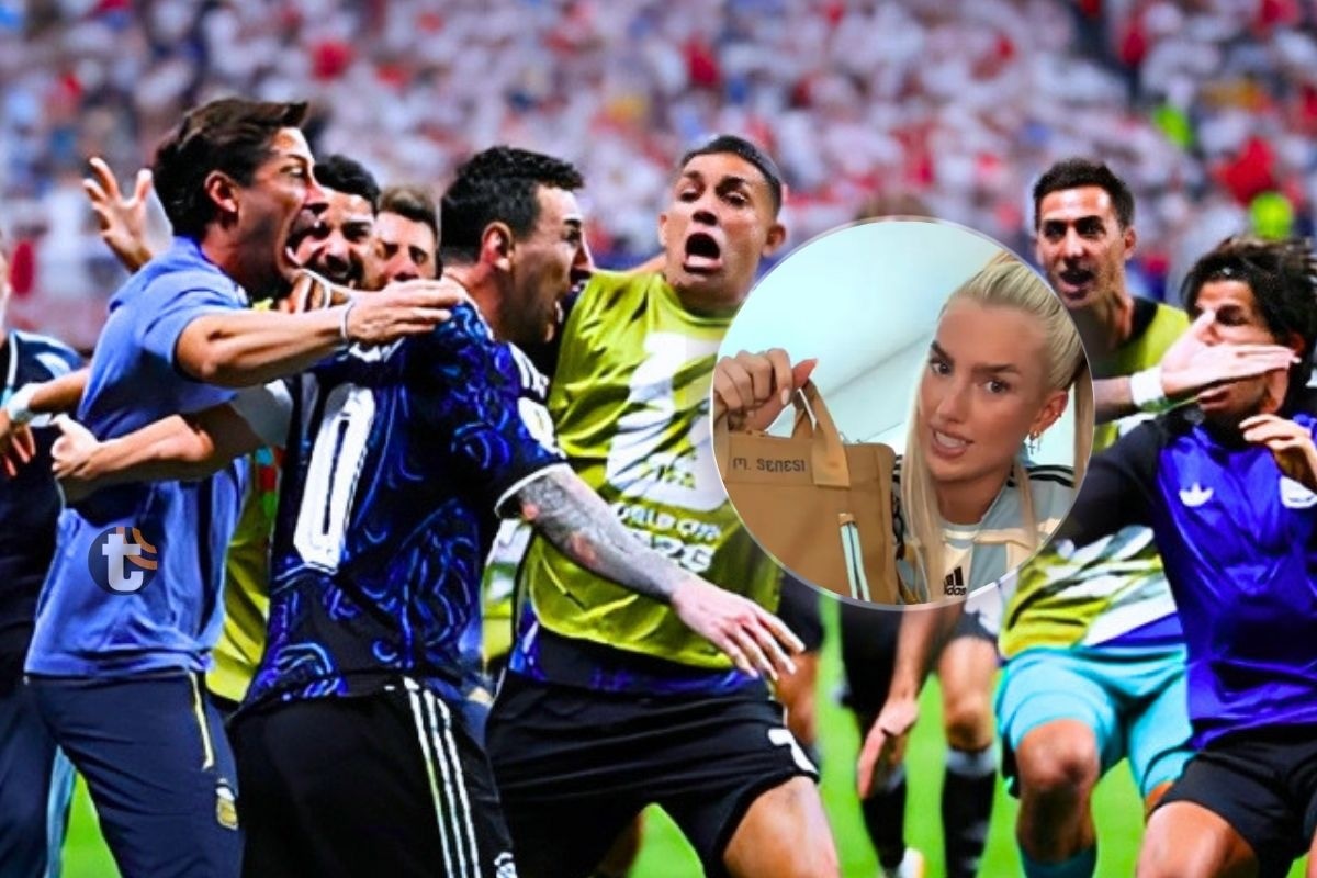 Compañeros recibieron un tradicional regalo argentino bañado en oro de parte del capitán del equipo (Foto: Getty Images)