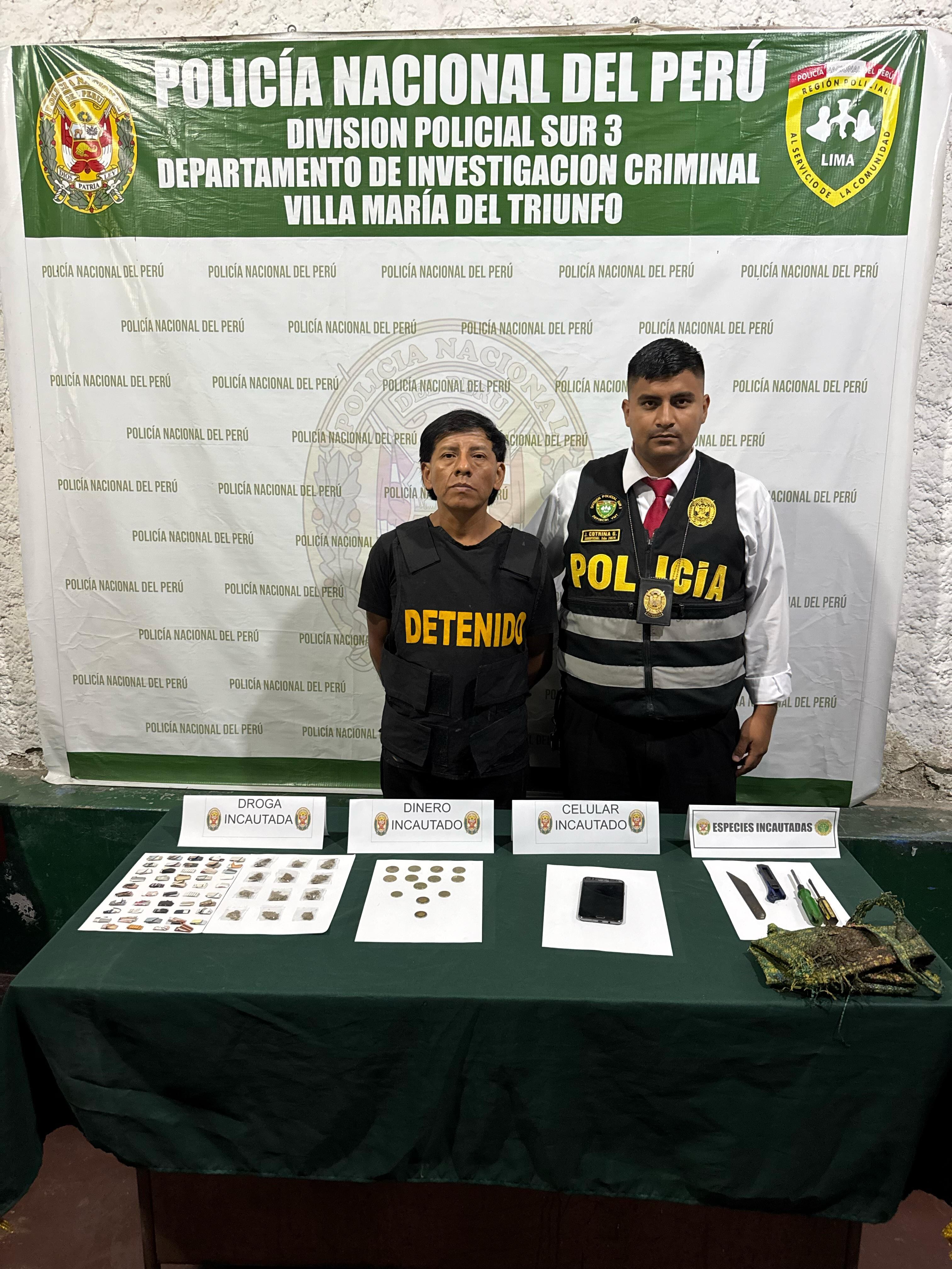 Ernesto Chicche Sullo. Se le incautó el cuchillo de zapatero que utilizó. Aún se busca la comba, las prendas que vistió y el celular de la víctima.