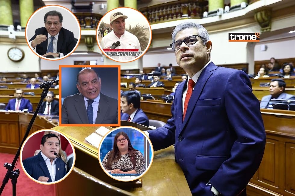 Presidente del Consejo de Ministros, Luis Galarreta, así como los ministros José Antonio Chang (Educación) y Mauricio Arnillas (Vivienda) piden a bancadas reflexionar sobre la censura de César Astudillo (Interior).