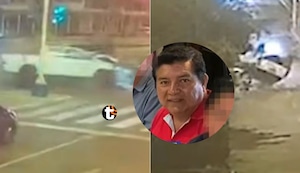 ¡Patrullero dejó a hombre en UCI en Jesús María! Unidad policial se pasó luz roja y chocó camioneta
