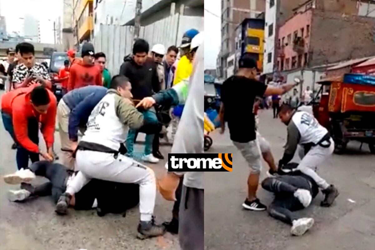 Asalto a cambista en Gamarra. Foto: Captura América TV.