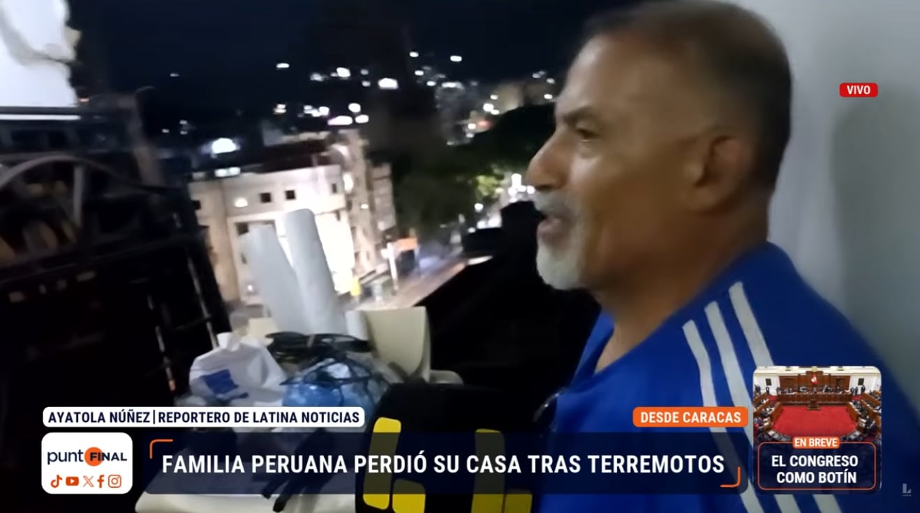 El señor José Luis Herrera, quien llegó a Venezuela en los años 70, perdió varias paredes de su vivienda durante los terremotos.