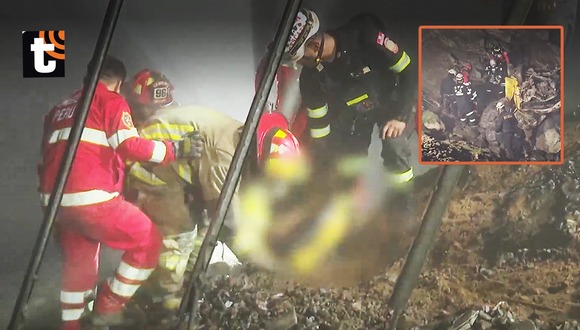 Accidente fatal de minivan en Jicamarca: dos muertos y duro rescate en condiciones adversas