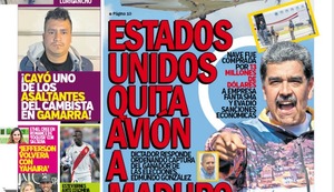ESTADOS UNIDOS QUITA AVIÓN A MADURO