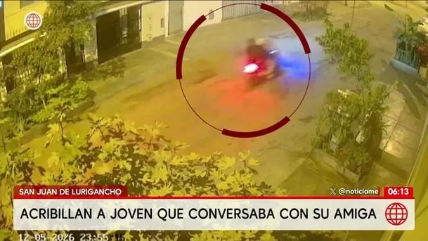 Cámaras de los vecinos captaron la huida de los sicarios. Foto: América noticias