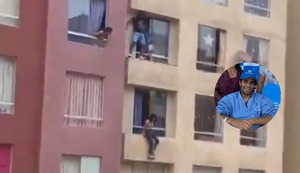 EsSalud: Dan de alta a hombre que cayó de cuarto piso de edificio por salvar a adolescente | VIDEO
