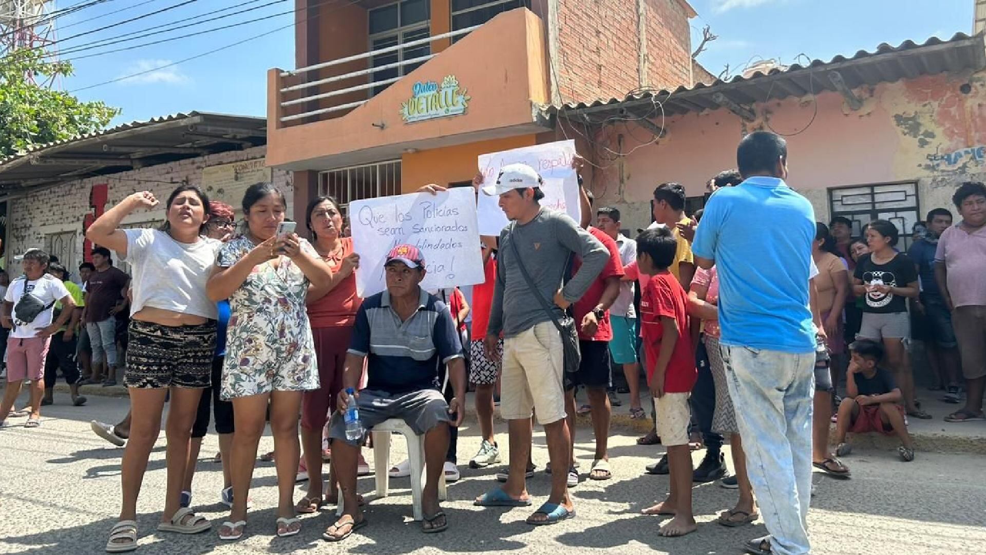 Piura: Familiares y amigos de la víctima exigen justicia.
