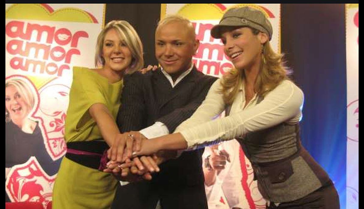 Sofía Franco, Carlos Cacho y Janine Leal en Amor Amor. Año 2010 (Foto: Captura)