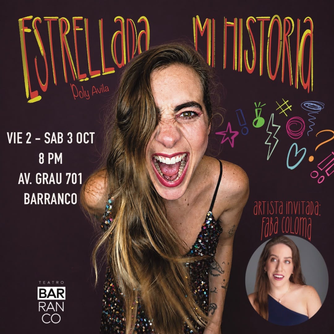 Flyer 'Estrellada: mi historia', Poly Ávila