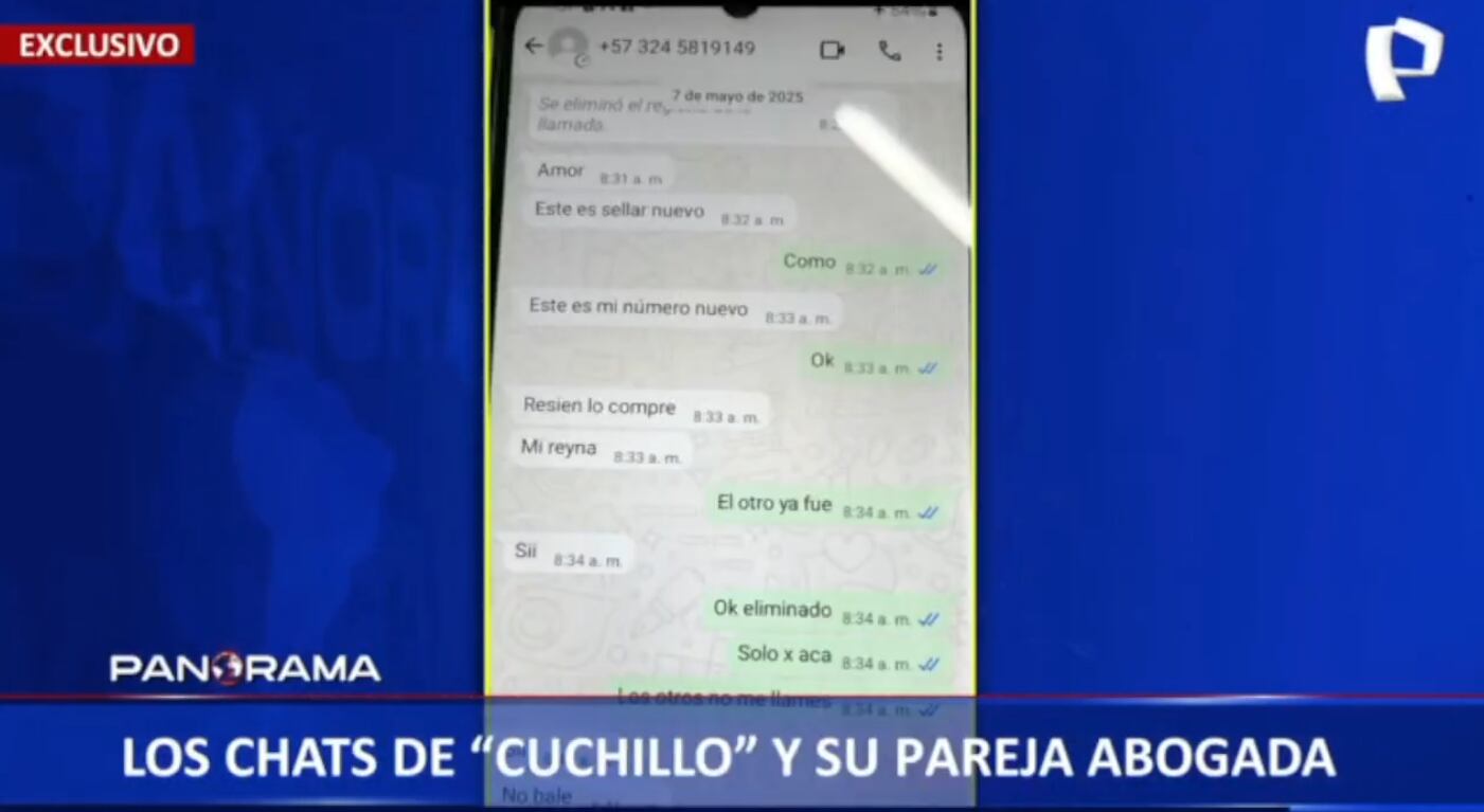'Cuchillo' inicia conversación con Liliana Pizán tras comprarse celular en Colombia, a donde fugó.