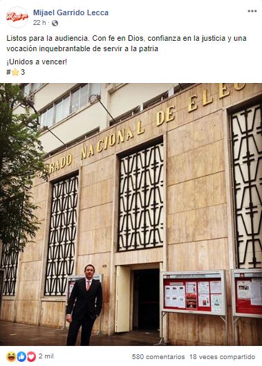 Mijael Garrido Lecca en el JNE (Trome)