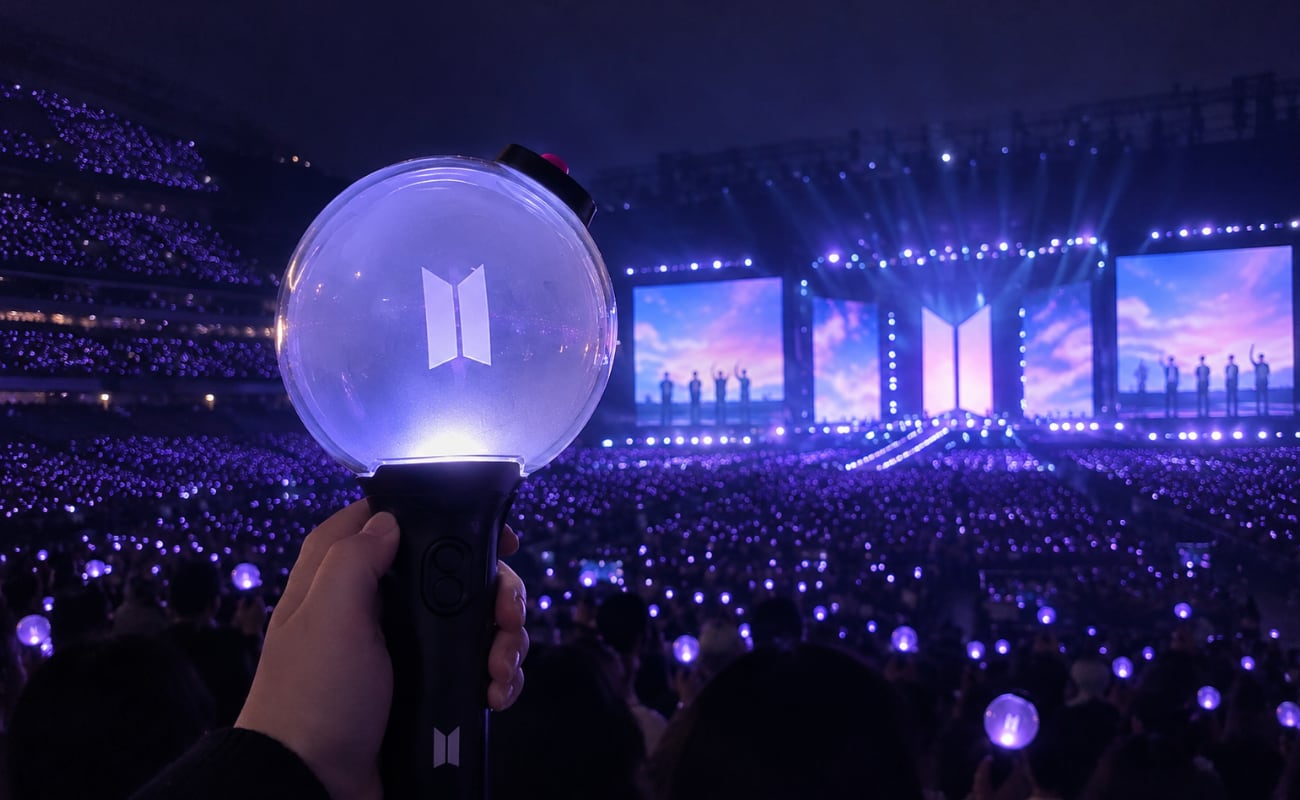 Estas personas se quedaron sin su 'army bomb' para el show de BTS. Foto: IA