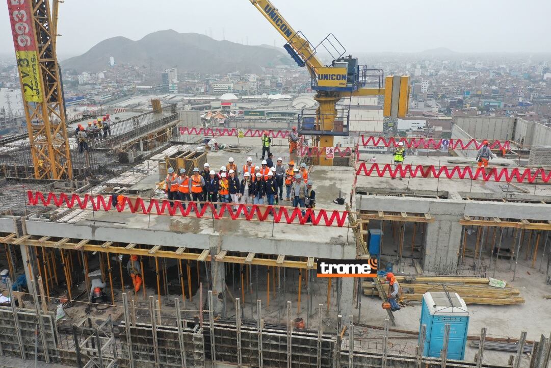 El edificio más alto de Lima Norte. Ya realizaron el último vaciado de concreto. ¿Dónde se ubica, qué empresa lo construye, cuántos pisos y departamentos tiene? (Entrevista: Isabel Medina / Trome).