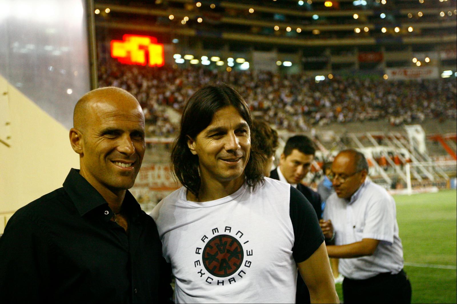 Gustavo Grondona en un reencuentro con Beto Carranza en aniversario del 'Tri' (Foto: GEC)