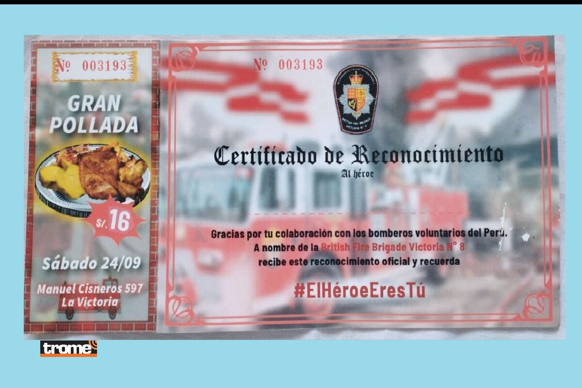 Compañía de Bomberos Voluntarios British Fire Brigade Victoria 8 realizará este sábado 24 una pollada buscando fondos para ampliar y reconstruir su cuartel. (Isabel Medina / Trome)