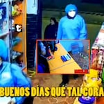 ¡Rateros disfrazados causan terror! Pareja de delincuentes amordaza a dueña de farmacia en Cajamarca