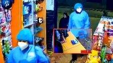 ¡Rateros disfrazados causan terror! Pareja de delincuentes amordaza a dueña de farmacia en Cajamarca
