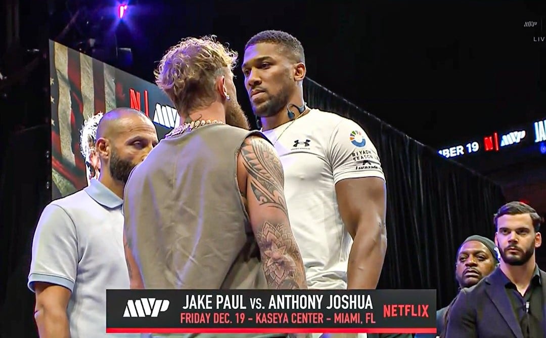 Anthony Joshua es amplio favorito para noquear a Jake Paul. (Netflix)