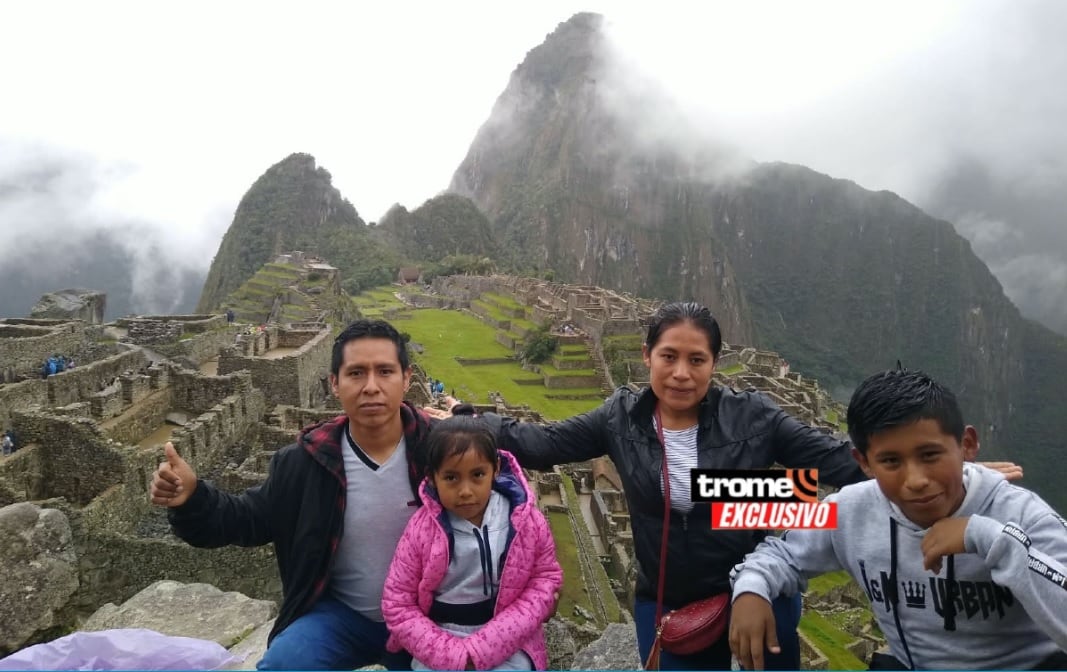Los padres de Ronaldo Ronaldinho son cusqueños y la foto que nos comparte muestra una visita realizada en familia a Machu Picchu. (Entrevista y foto composición: Isabel Medina / Trome).