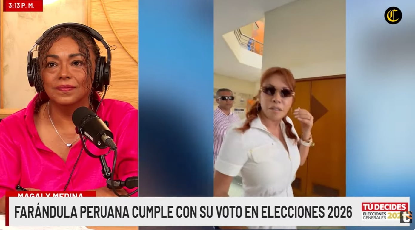 Magaly Medina cumplió su deber cívico y fue a votar en las Elecciones 2026.