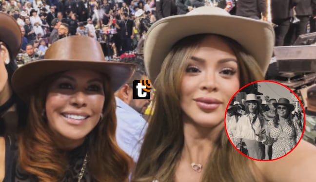 Magaly Medina y Sheyla Rojas juntas en México.