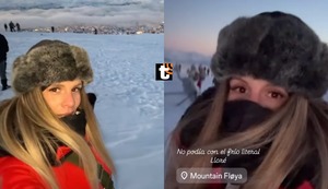 Alejandra Baigorria ‘llora’ por el intenso frío en Noruega: “No aguanto, estoy congelada”