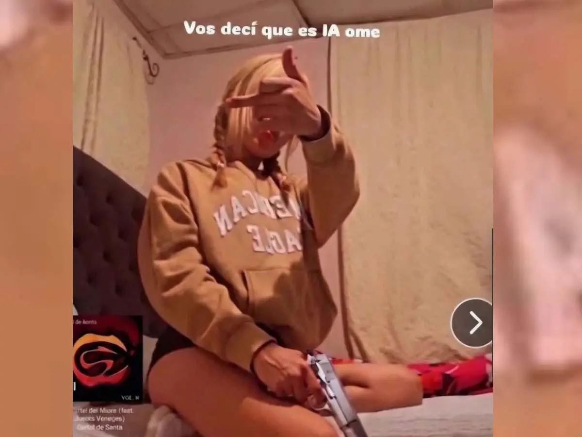 Tiktoker Nati Nicole aparecía en algunos de sus videos portando un arma.