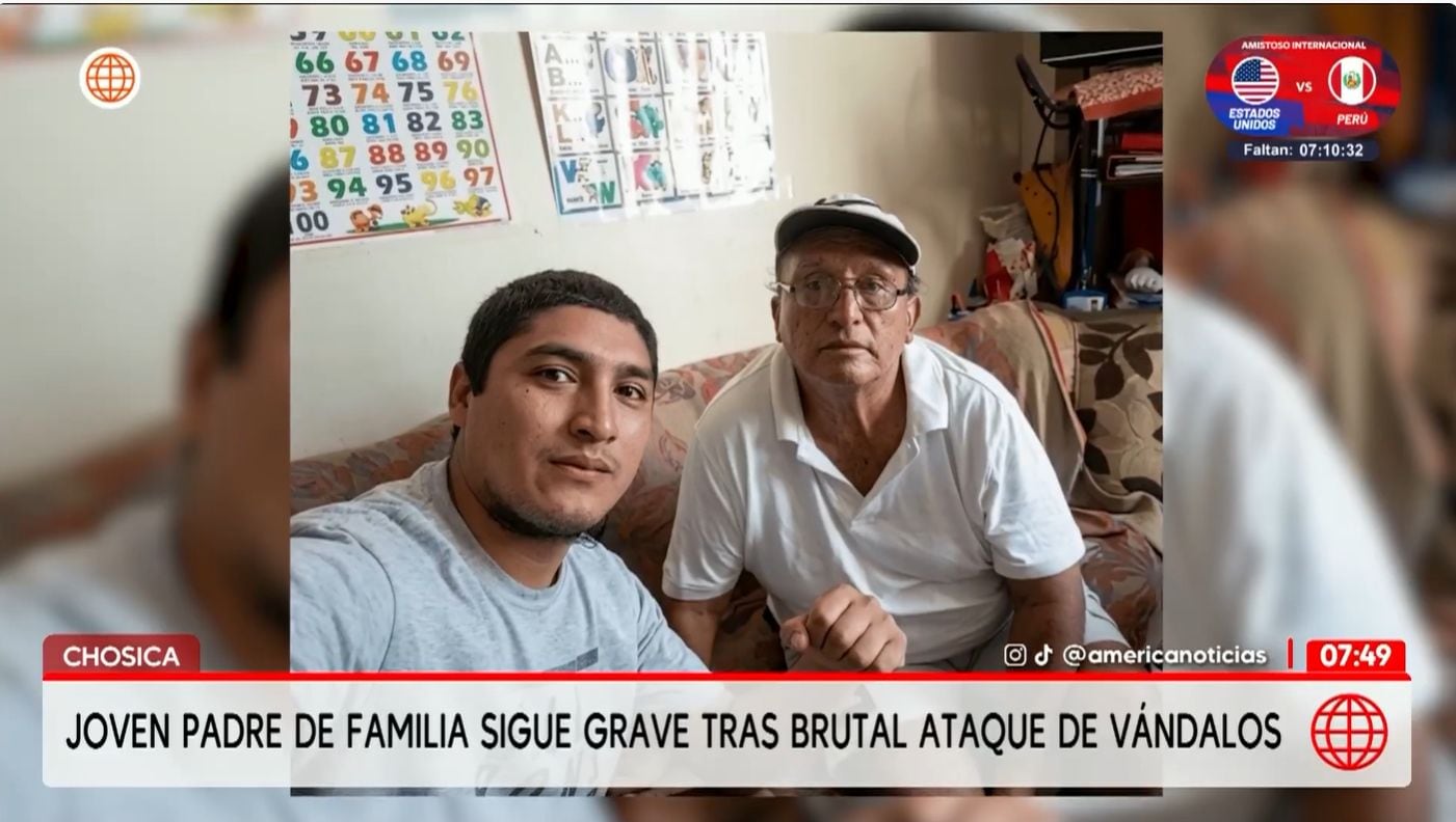 Un padre de familia de 32 años lucha por sobrevivir tras ser acorralado. Foto: América Noticias