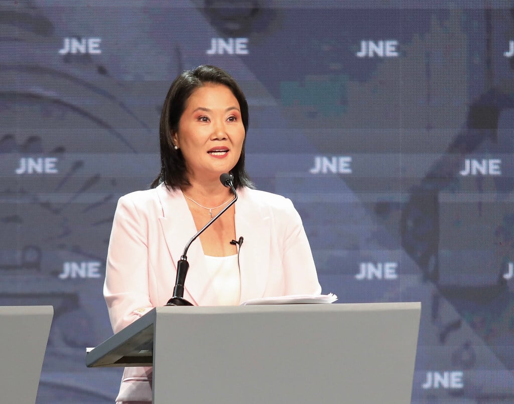 Candidata Keiko Fujimori participa este martes en la quinta fecha del ciclo de debates presidenciales del JNE (Foto: JNE)