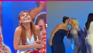Magaly destroza el saludo ‘amistoso’ entre Gisela y Karla Tarazona: ¡“Beso de Judas, hipócritas las dos”!