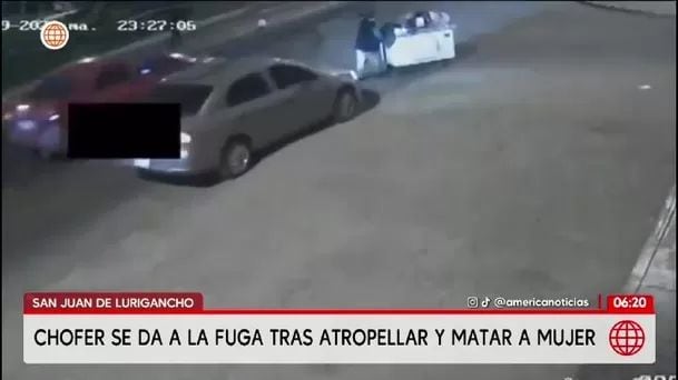 Un automóvil embistió a Eliza Campos Evaristo mientras empujaba su carretilla de emoliente en San Juan de Lurigancho/ América Noticias