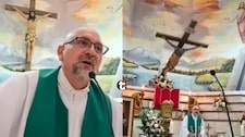 ¡“Todos vamos a morir” y ocurrió la tragedia! Sacerdote dijo estremecedora frase antes de ser aplastado por una cruz durante misa en vivo