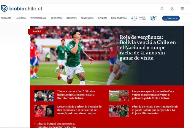 Los diarios chilenos criticaron duramente a Ricardo Gareca tras la histórica derrota en casa ante Bolivia.